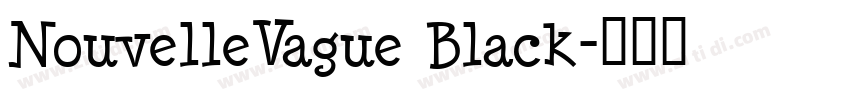 NouvelleVague Black字体转换